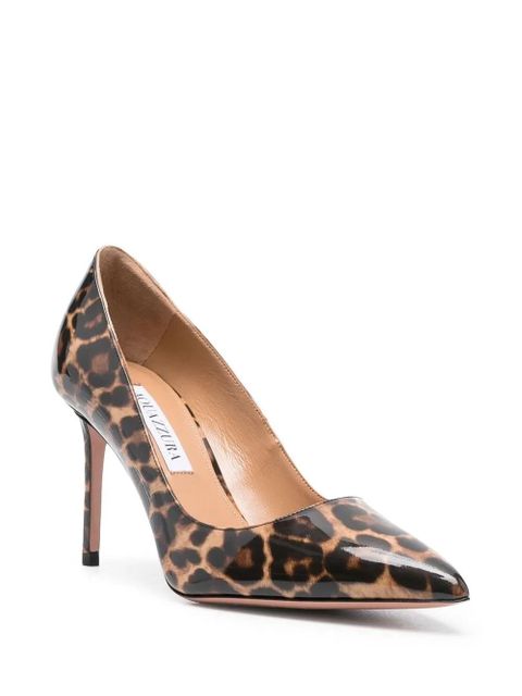 Aquazzura leopard-print 80mm pumps - Brown - zdjęcie produktu nr 2