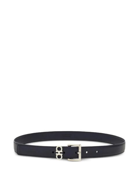 Ferragamo Gancini buckle leather belt - Black - zdjęcie produktu nr 1