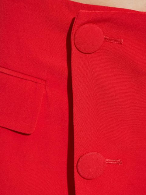 Balmain asymmetric shorts - Red