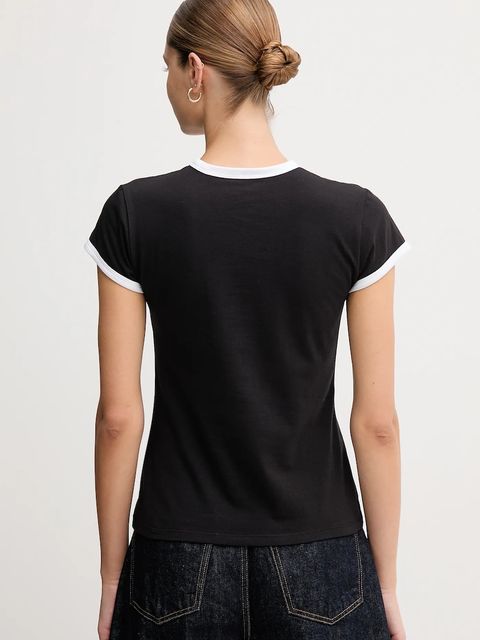 Calvin Klein Jeans t-shirt damski kolor czarny LV047D208G