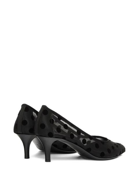 ISABEL MARANT Peleo polka-dot mesh pumps - Black - zdjęcie produktu nr 2