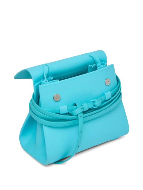 Moschino handle tote bag - Blue