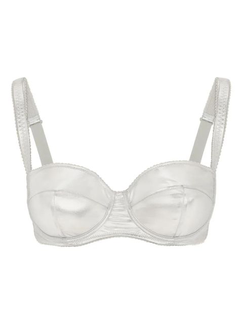 Dolce & Gabbana metallic balconette bra - Silver - zdjęcie produktu nr 1
