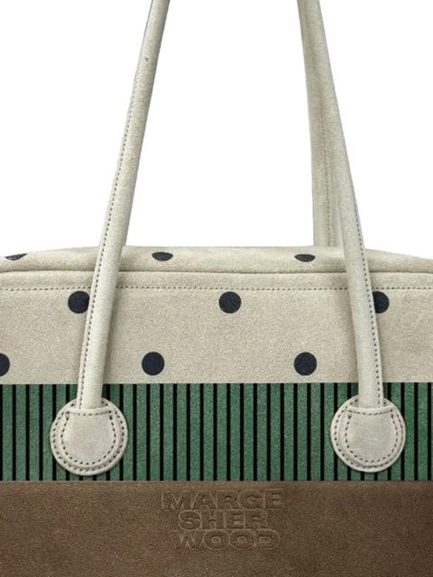 Marge Sherwood x Peanuts polka-dot striped leather bag - Neutrals - zdjęcie produktu nr 2