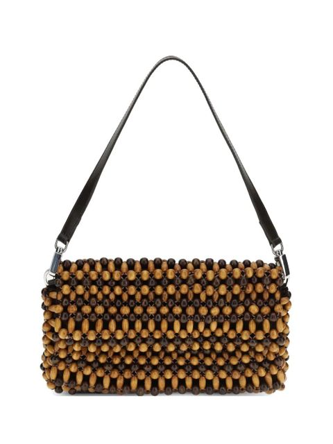 STAUD Timmy bead-embellished shoulder bag - Neutrals - zdjęcie produktu nr 1