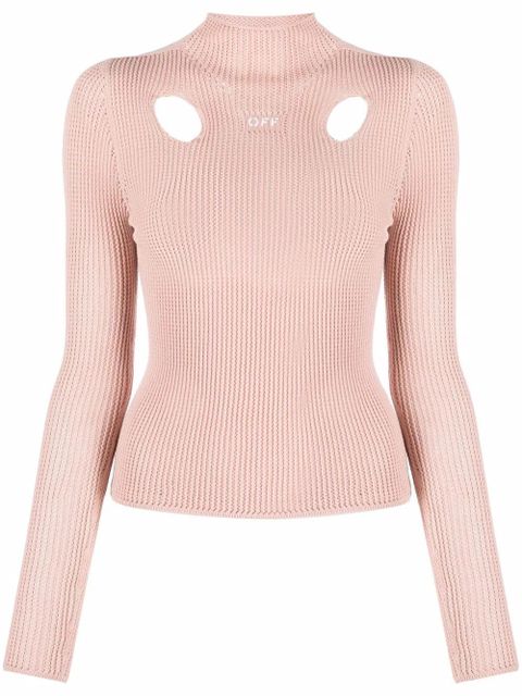 Off-White Meteor knitted top - Neutrals - zdjęcie produktu nr 1