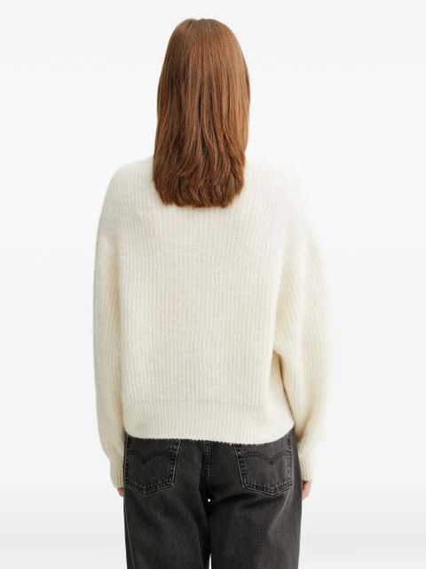 American Vintage East ribbed crew-neck sweater - White
