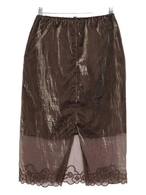 Cecilie Bahnsen bria skirt - Brown