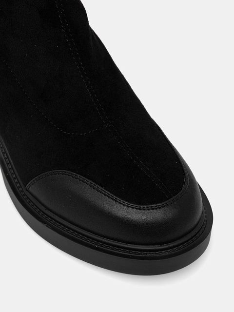 GOE kozaki damskie kolor czarny na słupku SS2N4403 BLACK