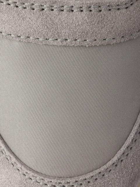 Prada Downtown Bold suede platform sneakers - Grey