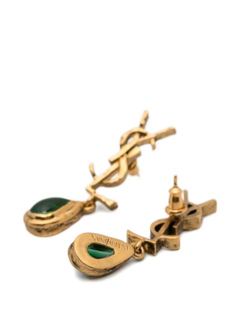 Saint Laurent Cassandre drop earrings - Gold