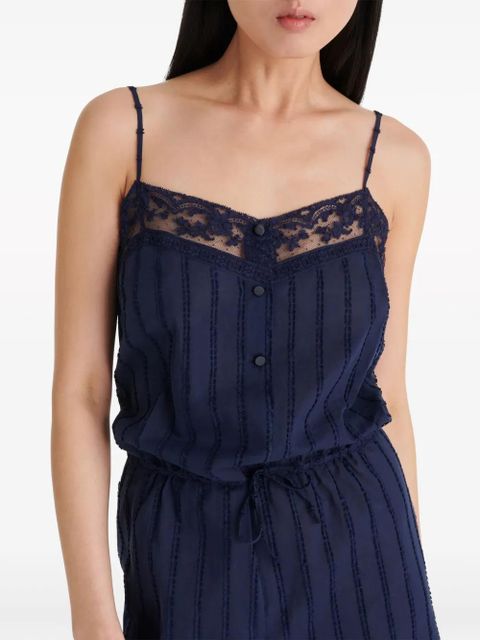 ERES Pastel lace-detailing playsuit - Blue - zdjęcie produktu nr 2