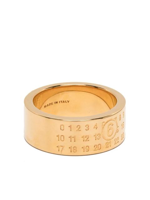 MM6 Maison Margiela numbers-engraved ring - 950 GOLD - zdjęcie produktu nr 1