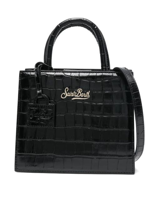 MC2 Saint Barth leather mini tote bag - Black - zdjęcie produktu nr 1