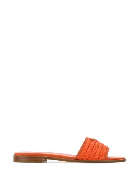 Prada open toe flat slippers - Orange - zdjęcie produktu nr 1