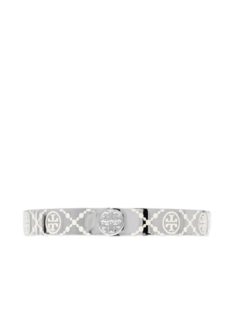 Tory Burch logo-engraved bracelet - Silver - zdjęcie produktu nr 1