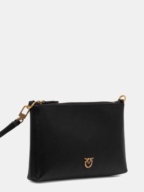 Pinko kopertówka skórzana kolor czarny 104277 A0F1