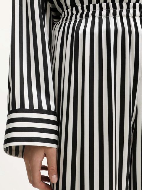 The Sleeper koszula i spodnie damski kolor czarny FW2436CS