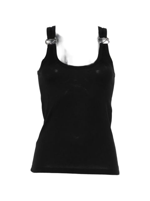 Coperni ring-detail ribbed top - Black - zdjęcie produktu nr 1