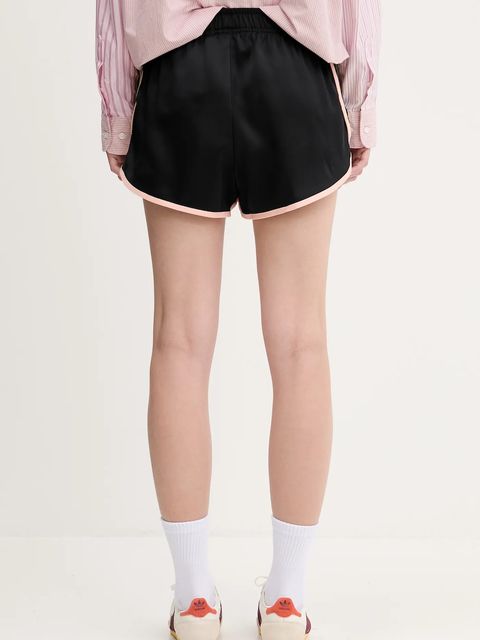 adidas Originals szorty Sprinter Shorts damskie kolor czarny z aplikacją high waist JP1815