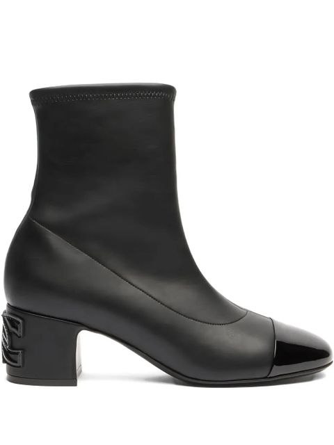 Casadei 50mm leather ankle boots - Black - zdjęcie produktu nr 1