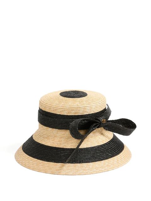 Valentino Garavani signature bow straw bucket hat - Neutrals - zdjęcie produktu nr 1