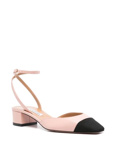 Aquazzura 35mm French Flirt leather pumps - Pink