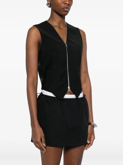 Alexander Wang zip-fastening vest - Black