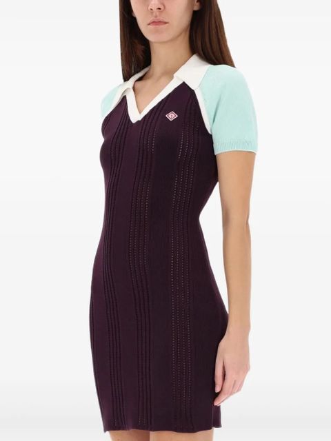 Casablanca polo logo dress - Purple - zdjęcie produktu nr 1