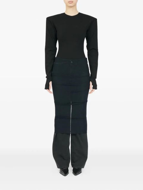 MM6 Maison Margiela gathered jeans - Black