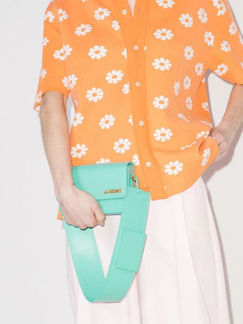 Jacquemus Le Carinu leather shoulder bag - Green - zdjęcie produktu nr 2