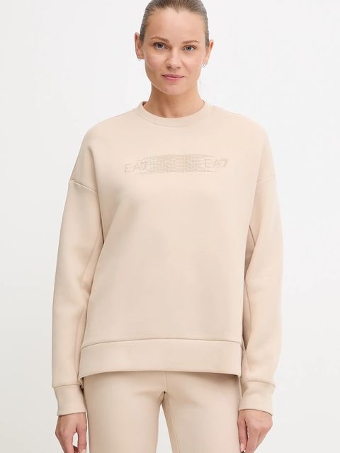 EA7 Emporio Armani dres damski kolor beżowy AF13151.7W000670 - zdjęcie produktu nr 2