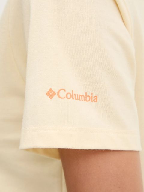 Columbia t-shirt Sun Trek damski kolor żółty 2120133