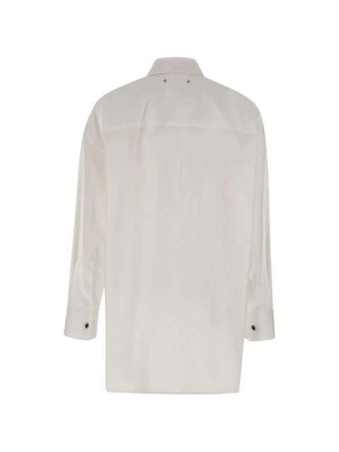 Golden Goose pleated-detail oversize shirt - White - zdjęcie produktu nr 2
