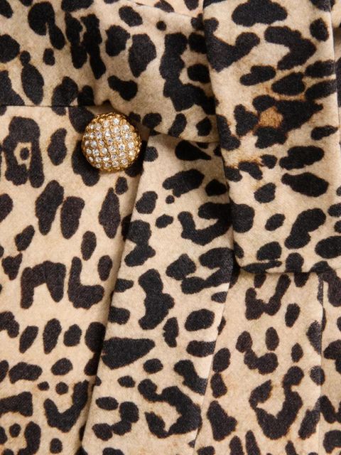 Valentino Garavani leopard-print belted coat - Neutrals