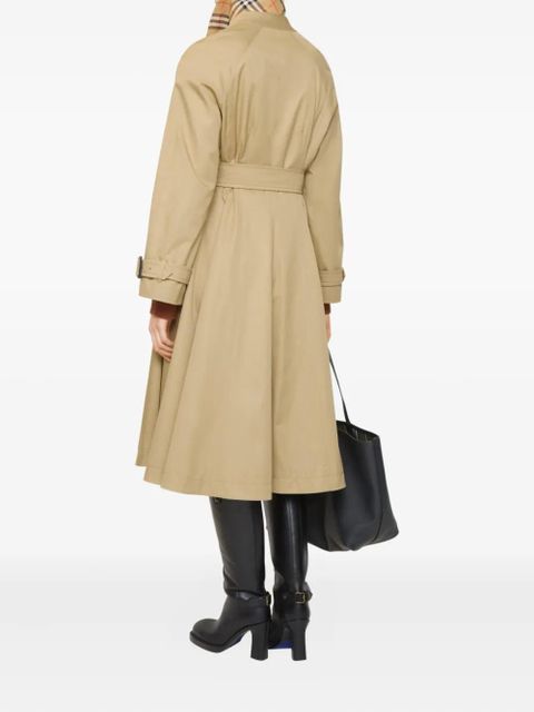 Burberry belted gabardine car coat - Neutrals