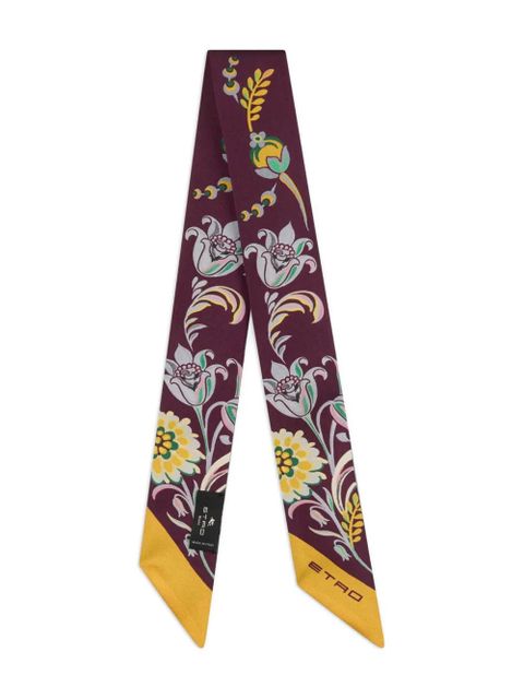 ETRO paisley-print silk scarf - Red - zdjęcie produktu nr 1