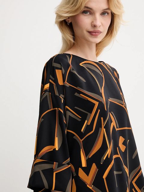 Joseph Ribkoff bluzka damska kolor czarny wzorzysta 253238