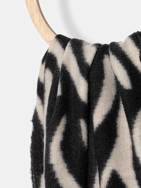 Morgan szalik damski kolor czarny wzorzysty 5ZAP - zdjęcie produktu nr 2