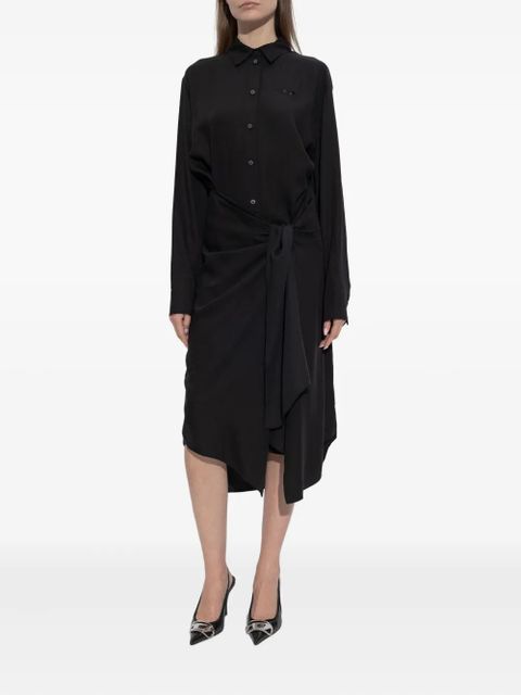 Diesel D-Iletta button knot midi dress - Black