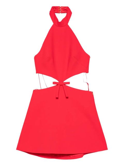 Casablanca halterneck cut-out mini dress - Red - zdjęcie produktu nr 1