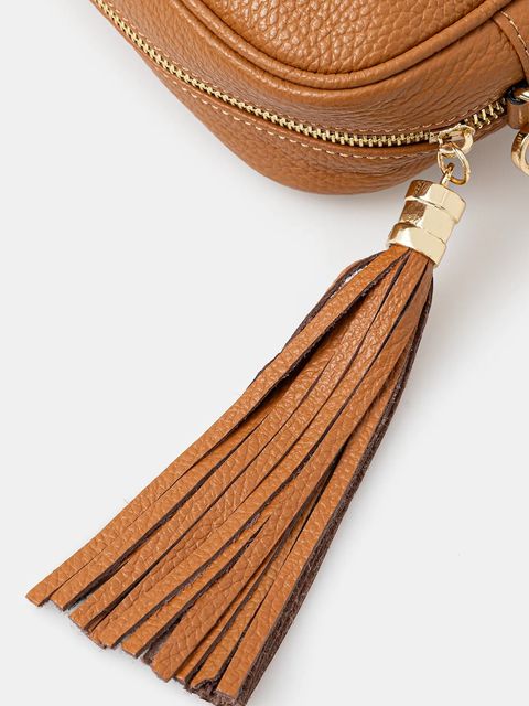 Answear.LAB torebka skórzana kolor brązowy