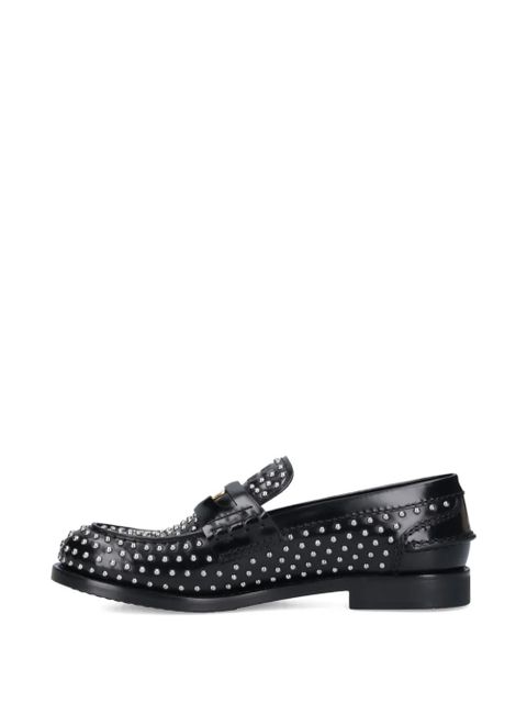 Miu Miu studded penny loafers - Black