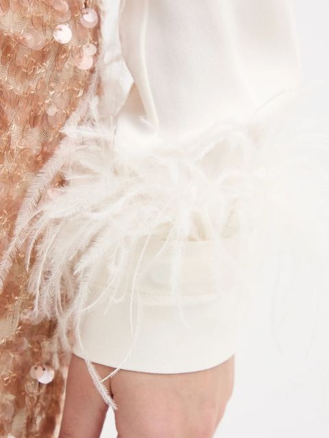 Pedro del Hierro bluzka damska kolor beżowy gładka 6632027