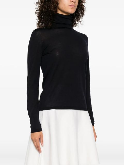 Max Mara turtleneck virgin-wool sweater - Blue
