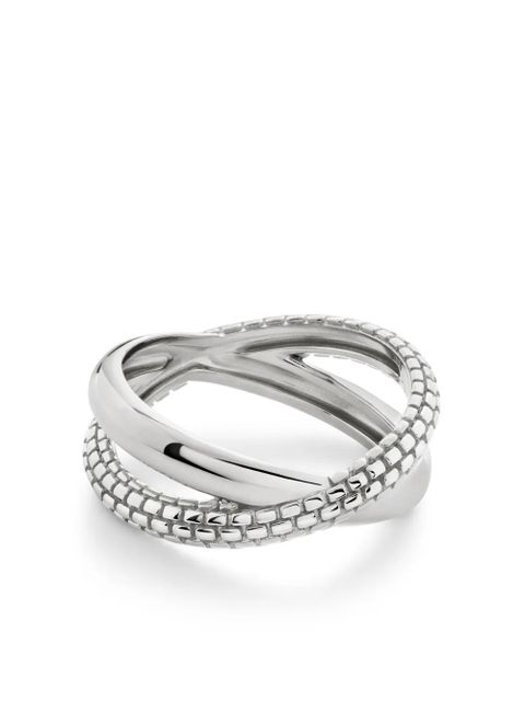 Monica Vinader Heirloom Crossover ring - Silver - zdjęcie produktu nr 1