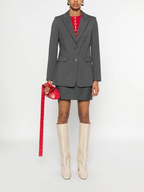 TWINSET logo-plaque blazer - Grey - zdjęcie produktu nr 2