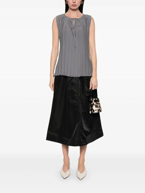 Lanvin plissé-effect blouse - Grey