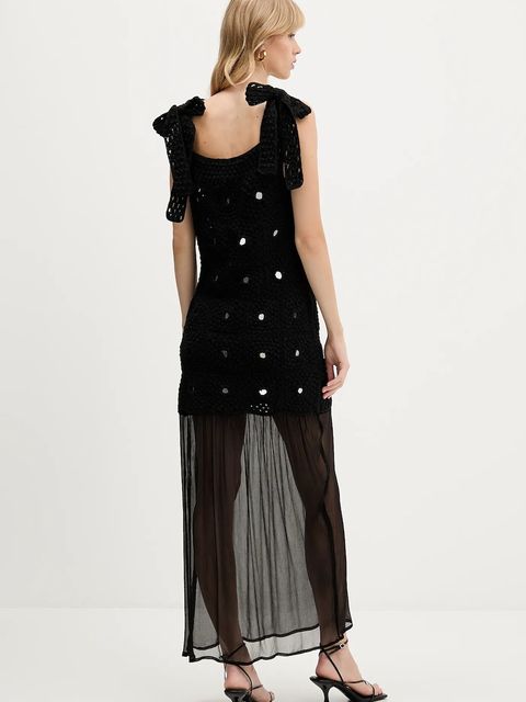 Never Fully Dressed sukienka kolor czarny maxi dopasowana NFDDR2258 - zdjęcie produktu nr 2