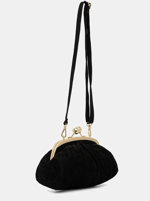 Answear.LAB kopertówka zamszowa kolor czarny - zdjęcie produktu nr 2